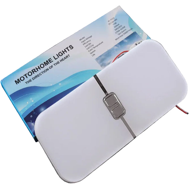 3-Color Dimmable 12V LED Interior Ceiling Light for RV's & Caravans