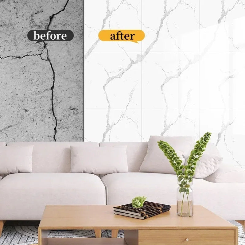 PVC Self-Adhesive Marble Waterproof Floor Tiles (available in 10 designs)