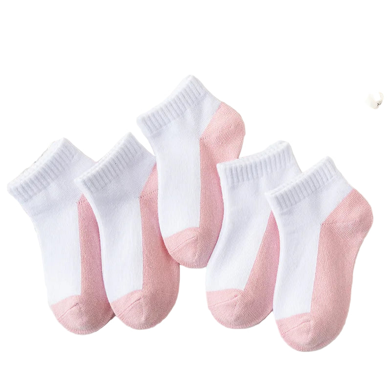 5 Pairs of Cotton Socks – For Boys & Girls (1–12 Years)