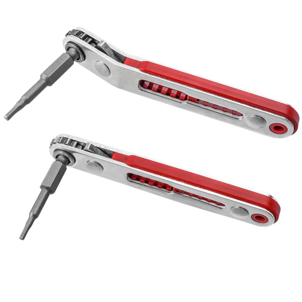Mini Two-Way Ratchet Screwdriver – Flat/Hex Head (3 type of sets available)