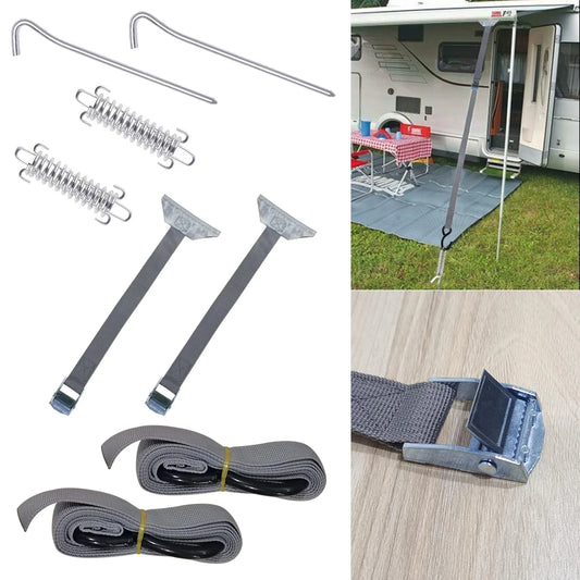 Awning Tie Down Straps (with tensioner) for Caravans & RV's