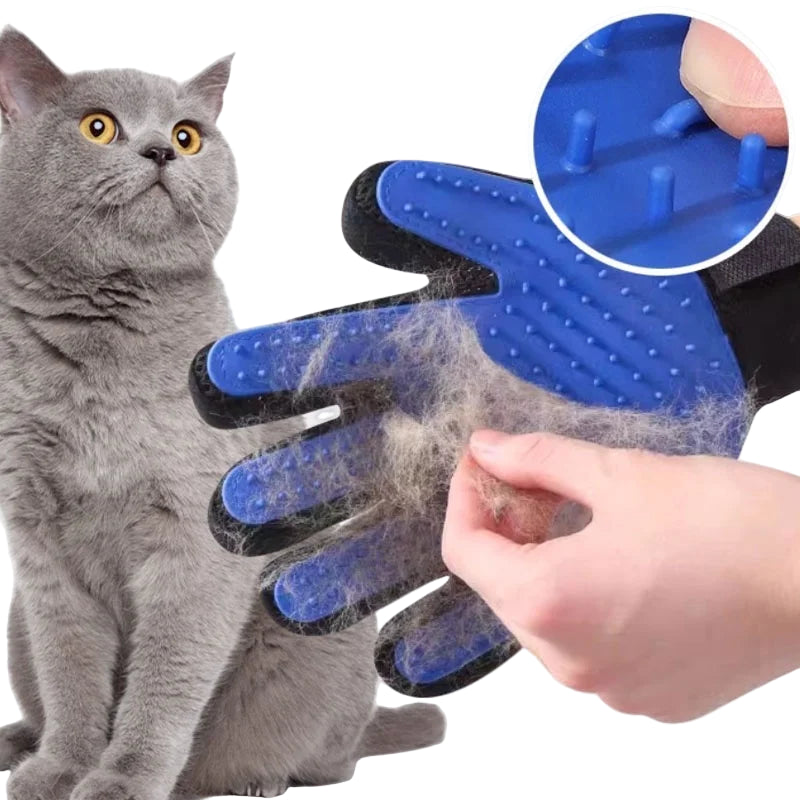 Pet Grooming Gloves (1/2PCS) – Two-Sided Hair Removal