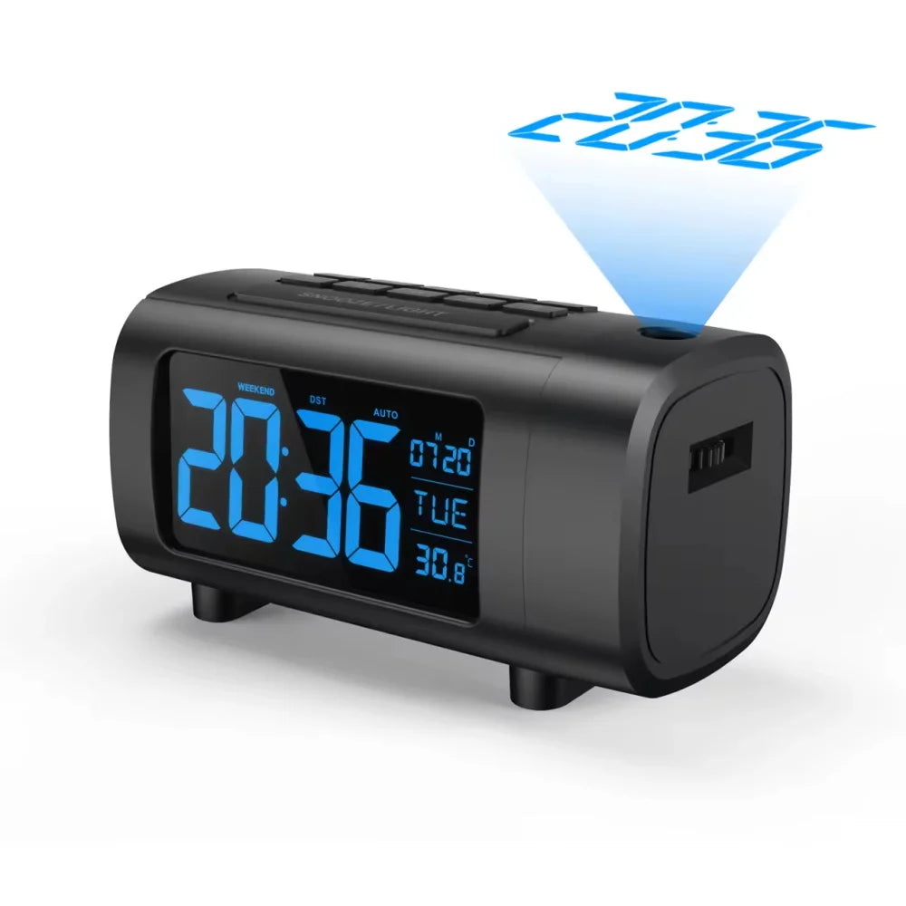 Digital Projection Alarm Clock Radio