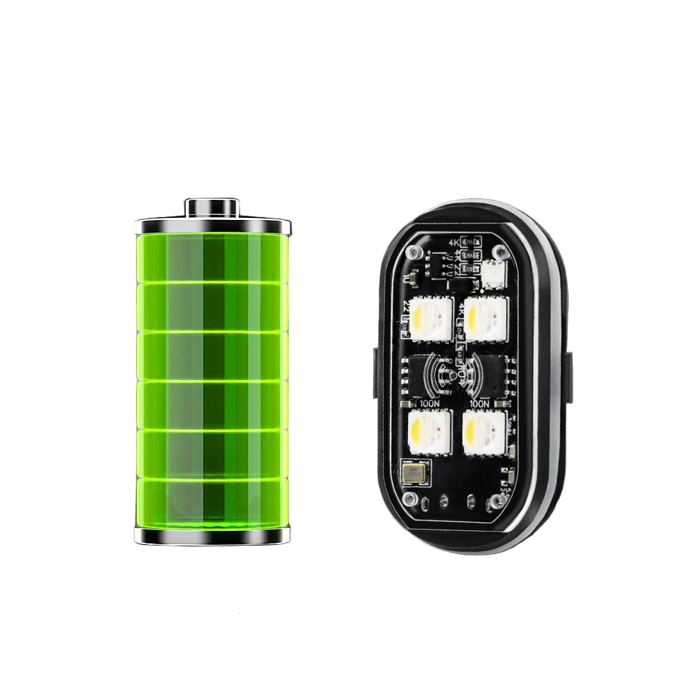 Wireless LED Strobe Lights – 8-Color Rechargeable Anti-Collision Warning Lights