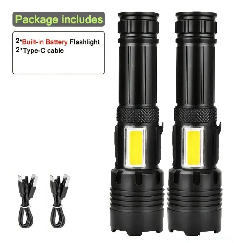 High Power Rechargeable LED Flashlight