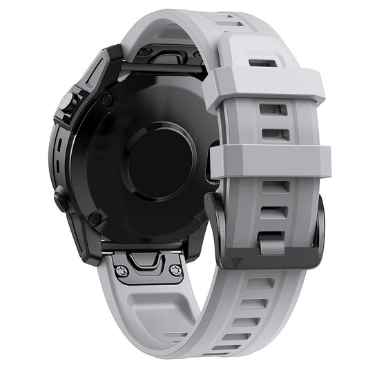 QuickFit Silicone Strap for a Range of Garmin Watches (22mm) (See list of models in the description)