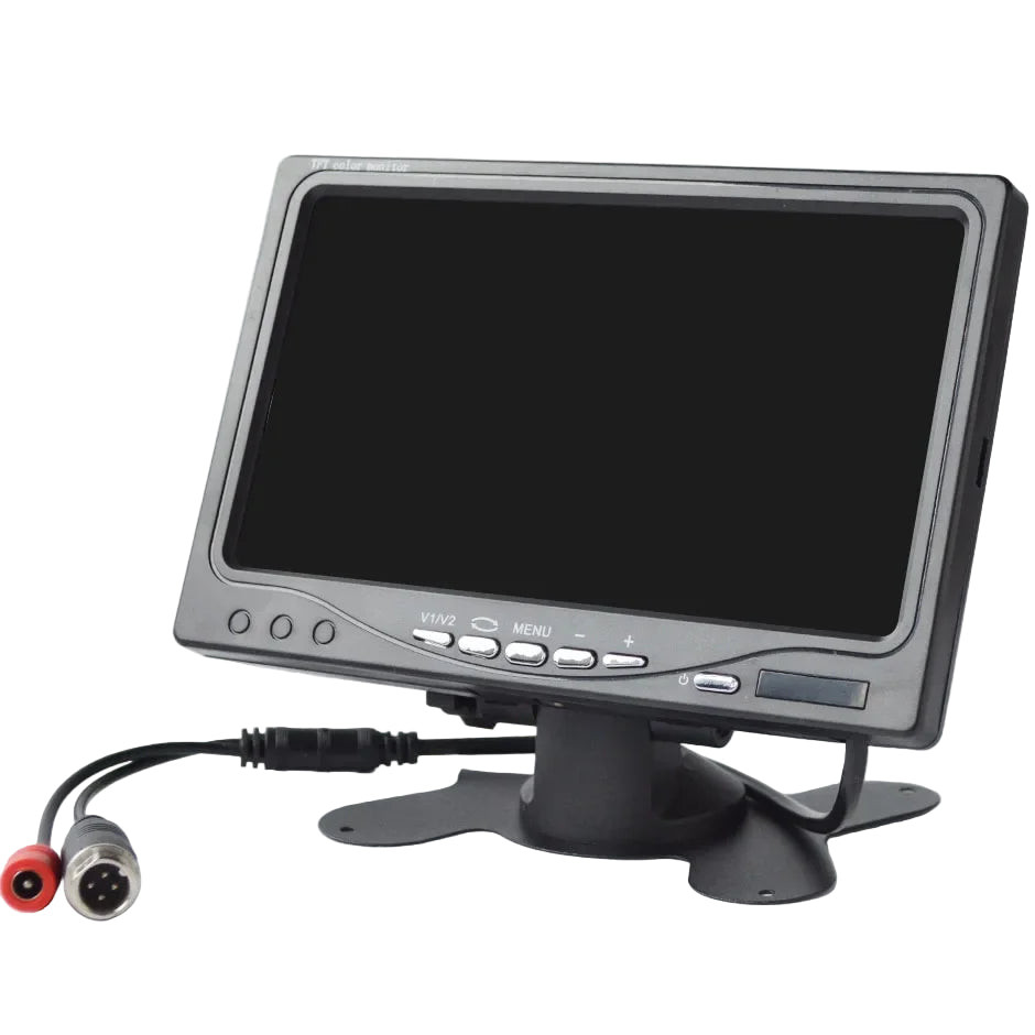 Backup Reverse Camera with 7" LCD Monitor – Easy Install 12V/24V CVBS
