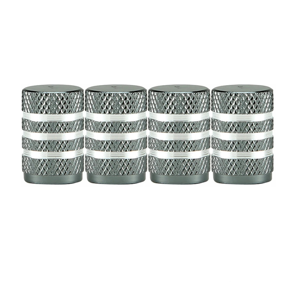 Aluminium Tire Valve Stem Caps (4Pcs) (different colours available)
