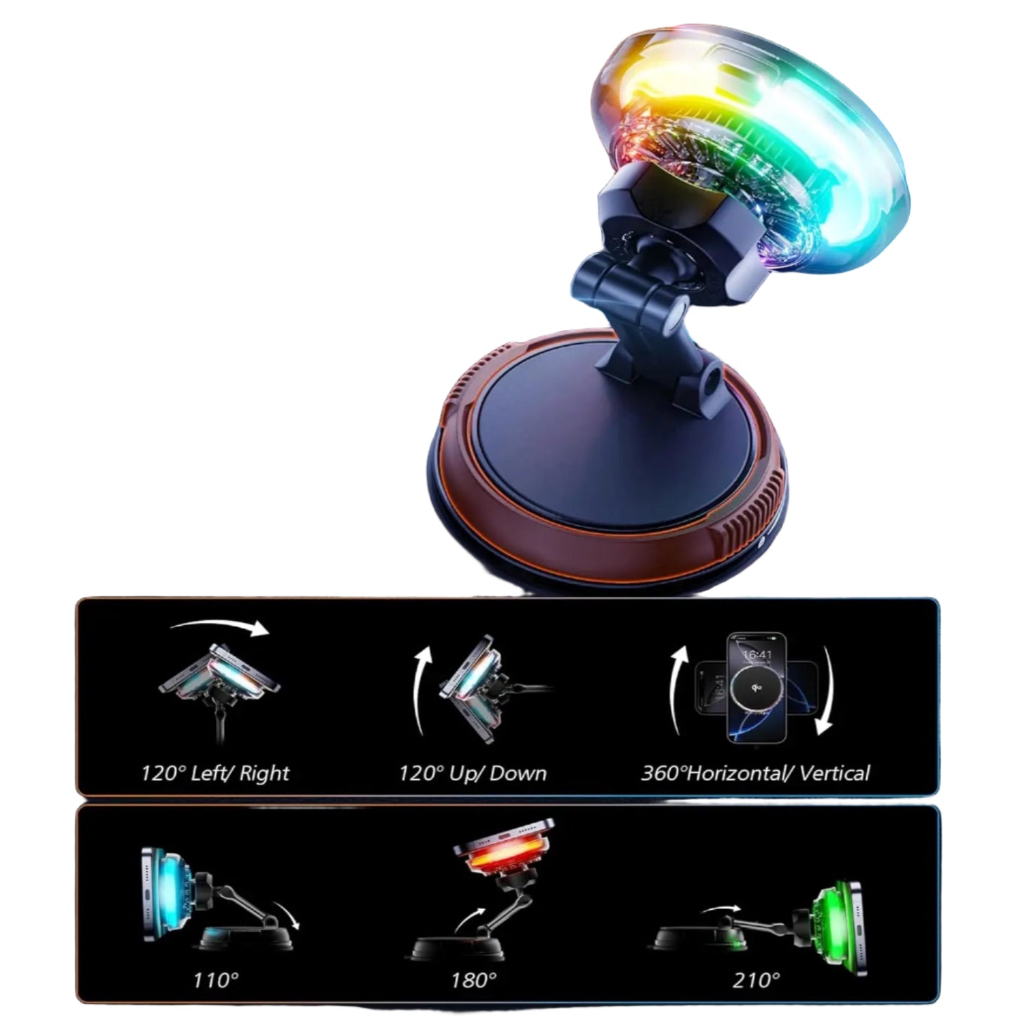 Qi2 15W Mag-Safe Car Mount Charger