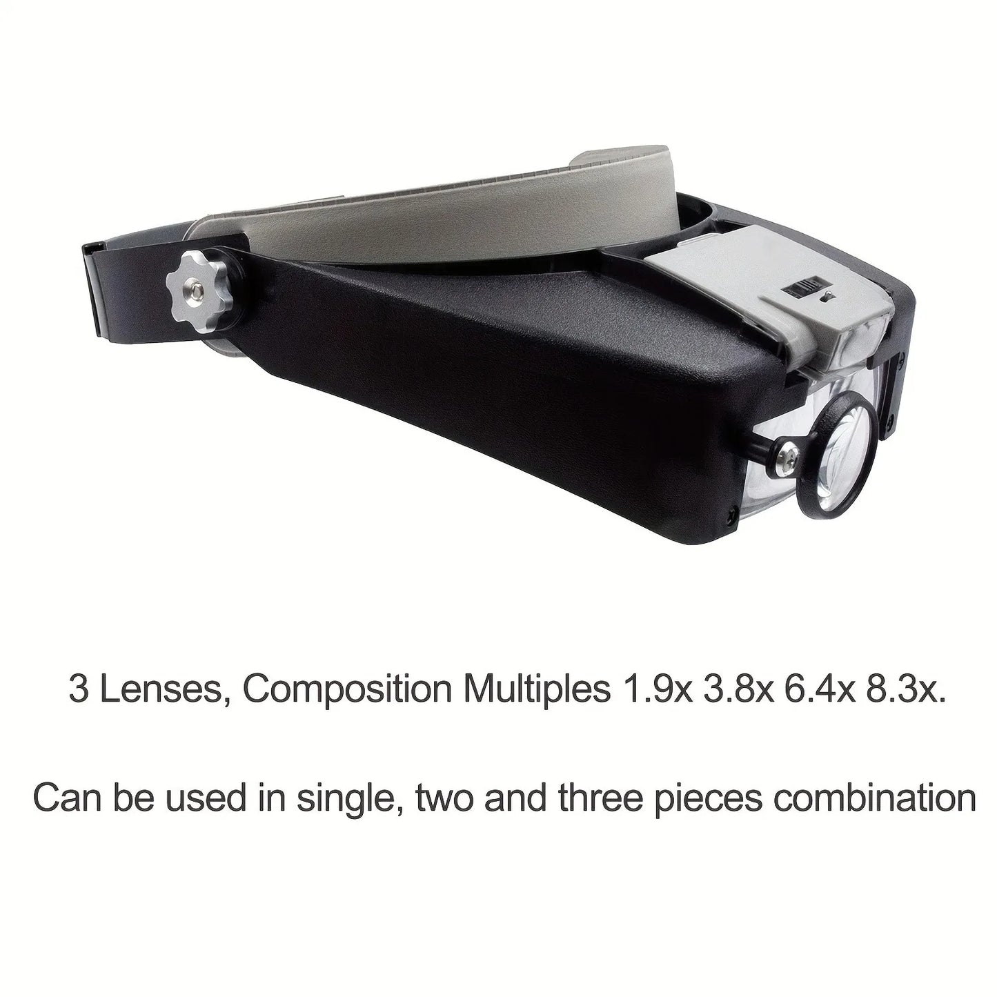 LED Headband Magnifier Glasses