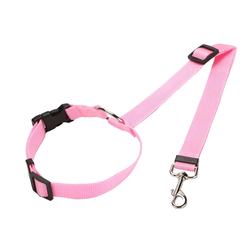 Vehcile Belt & Adjustable Nylon Leash for Dogs (7 colors available)