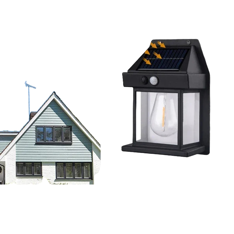 Solar Waterproof Outdoor LED Wall Light with Motion Sensor