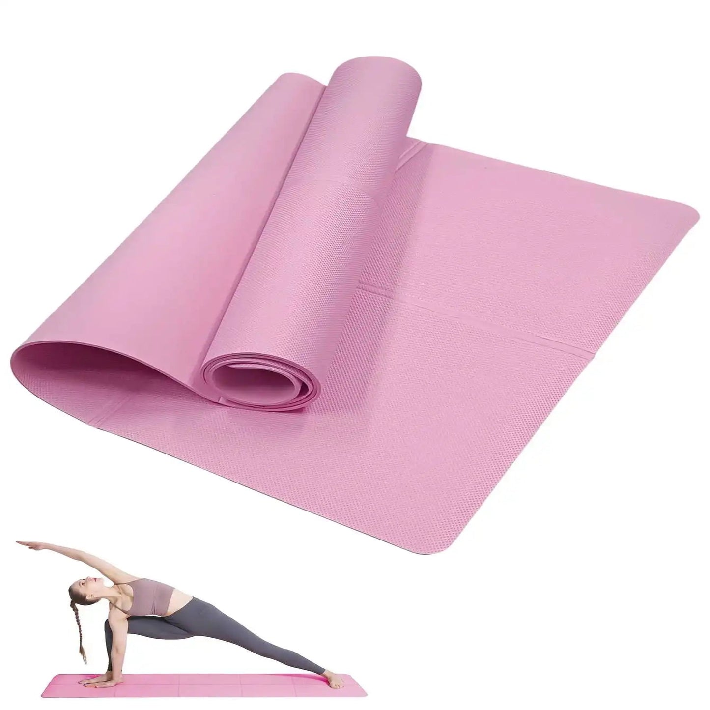 Yoga Mat Pilates Fitness Mat – 3/4/6mm (6 colours available)