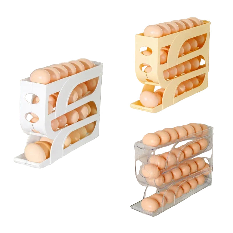 4-Layer Automatic Rolling Egg Holder