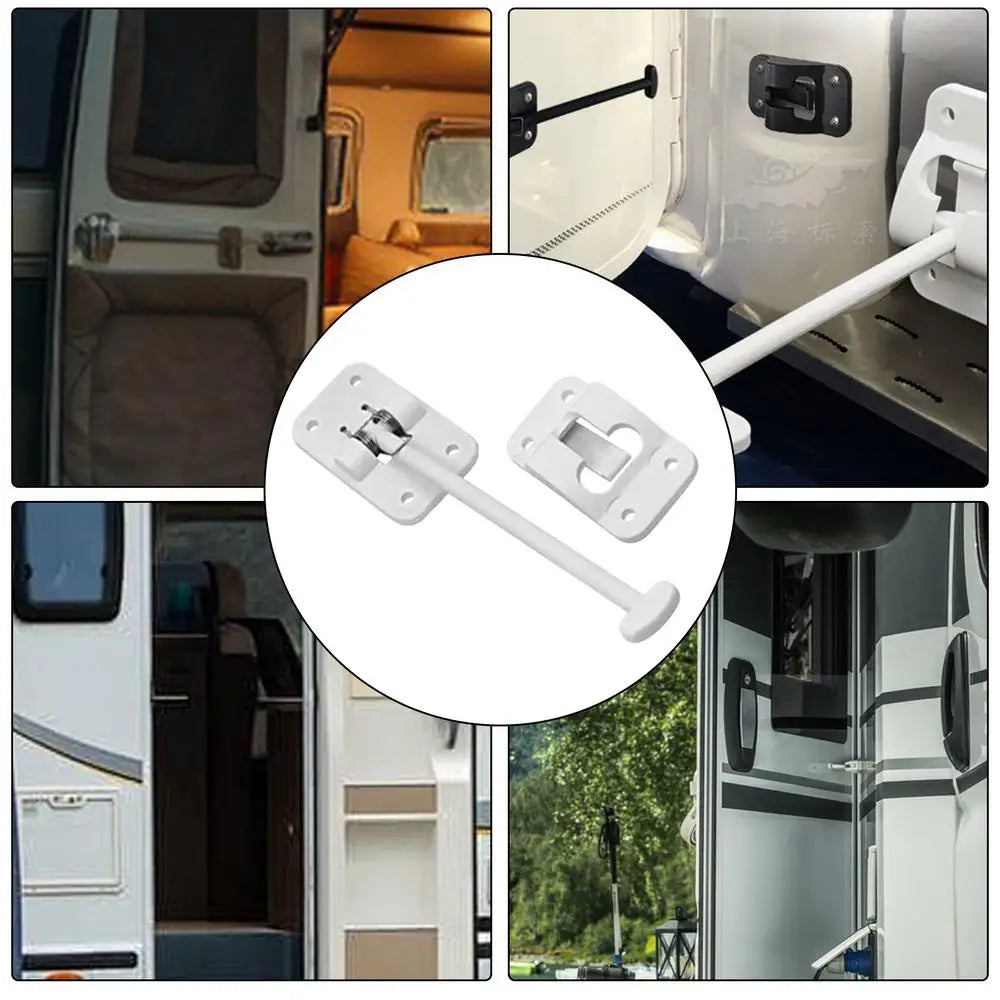 T-Style RV Door Holder Latch Retainer for Caravan & Trailer (available in Black & White)