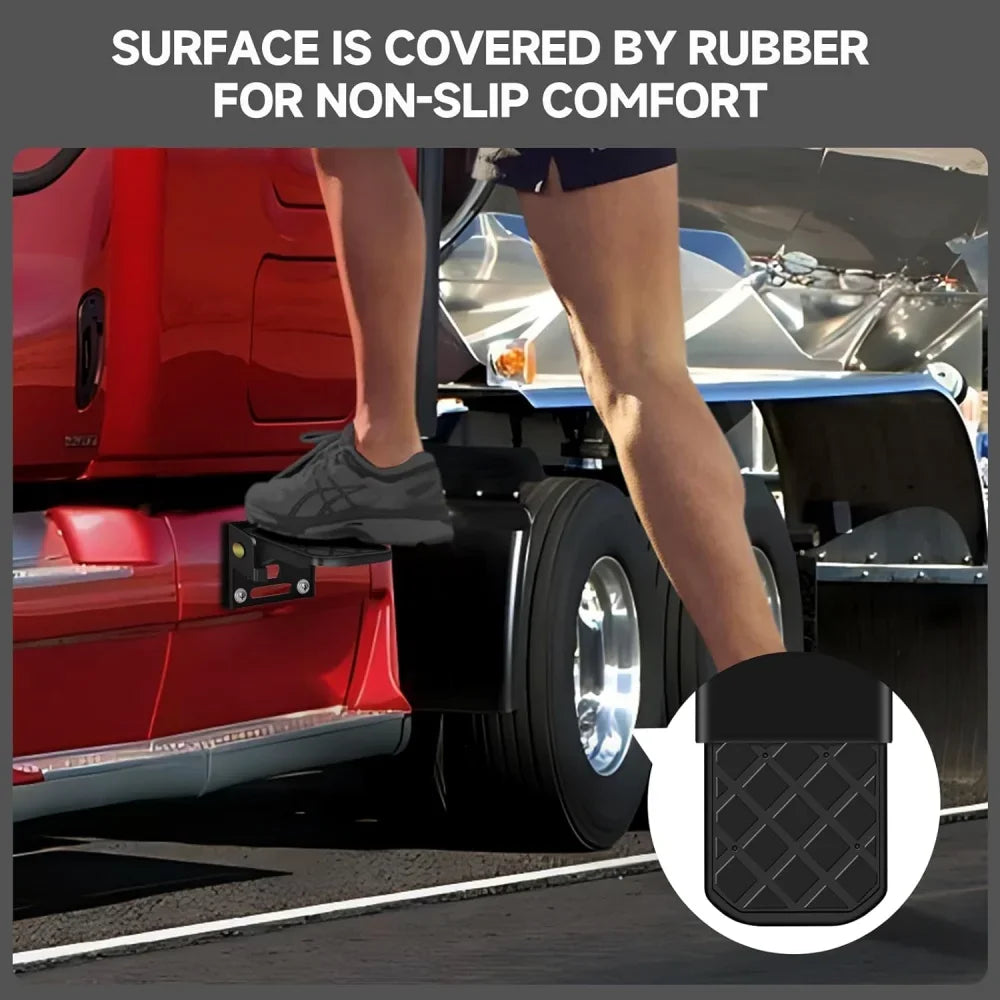 Folding Anti-Slip Truck Bed Steps for RV & Trailer (2PCS)