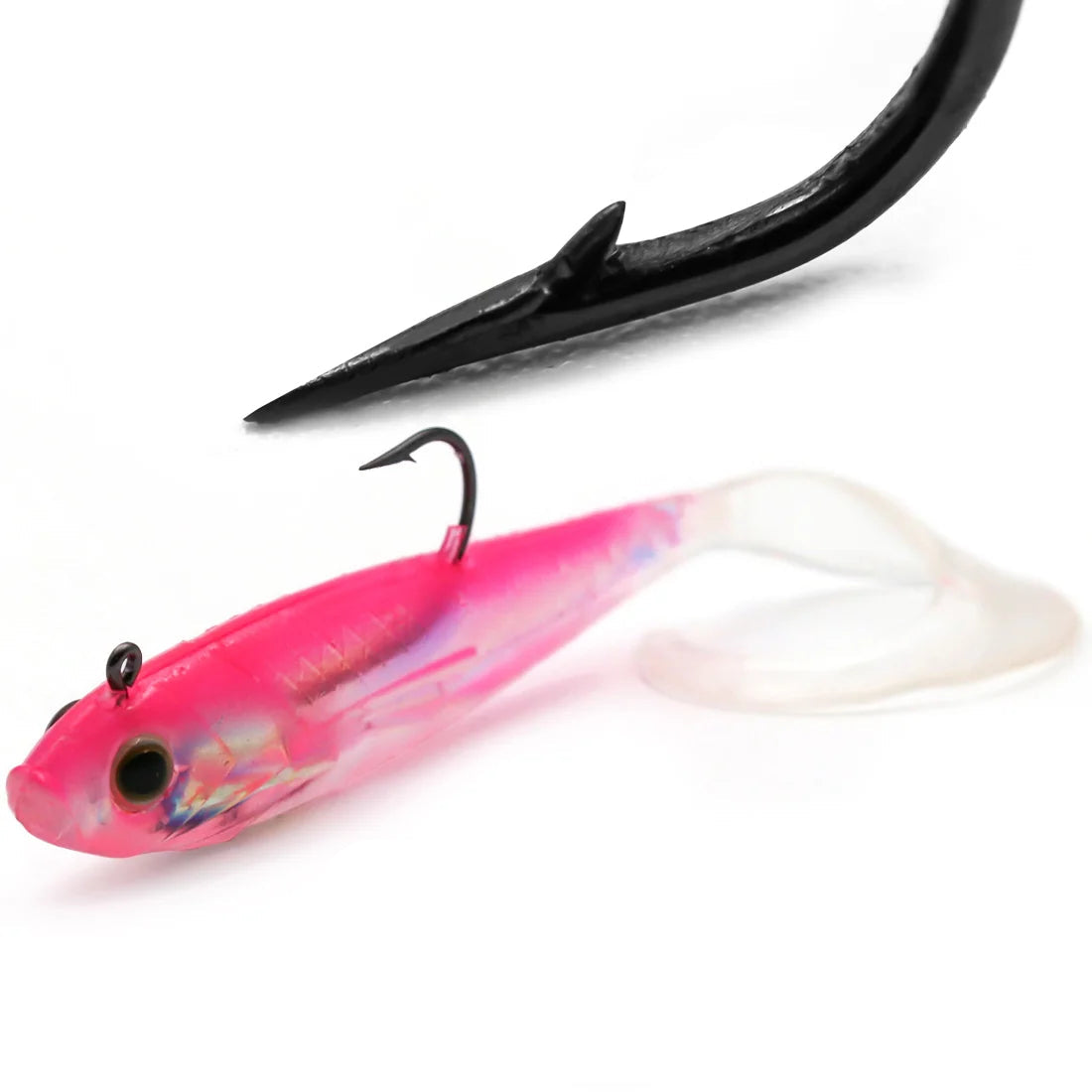 Soft Fishing Lures with Lead Head Jigs – Bass & Trout (Several quantities and colours available)