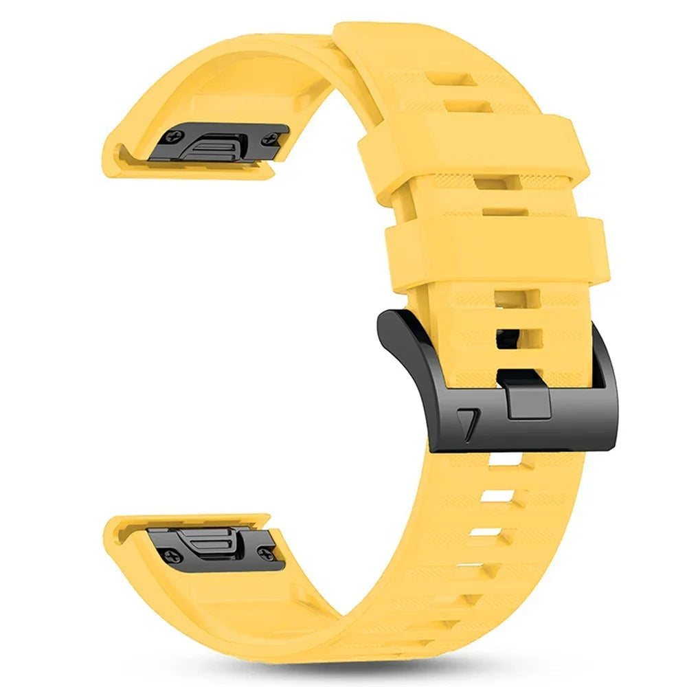 Quickfit Silicone Strap for the Garmin Watch Series (available of various range of models and 46 colours)