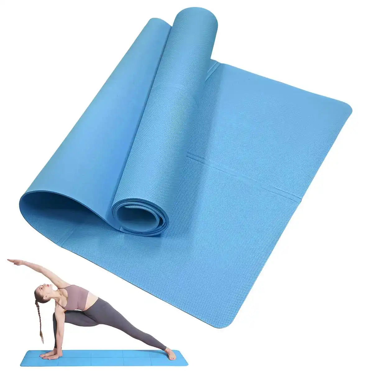 Yoga Mat Pilates Fitness Mat – 3/4/6mm (6 colours available)