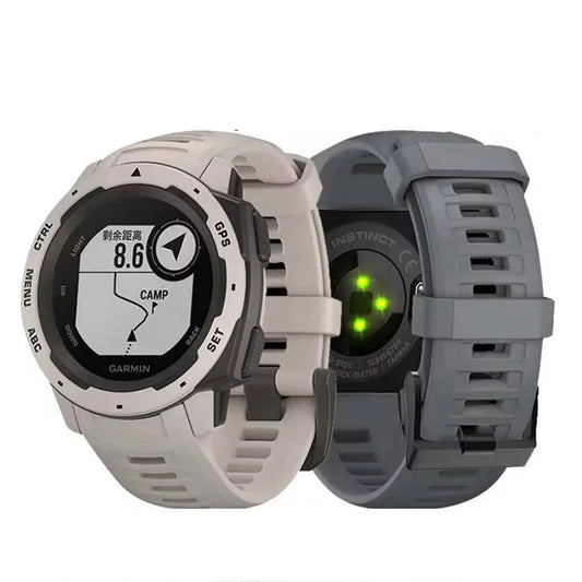Soft Silicone Strap for the Garmin Instinct 1/2/Solar/Tactical Series (available in 5 colours)