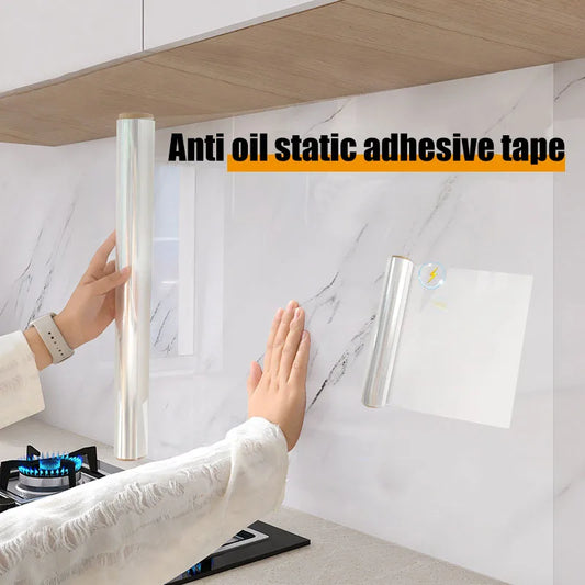 Oil-Proof Kitchen Wall Self-Adhesive Tiles – Transparent (5 different sizes available)
