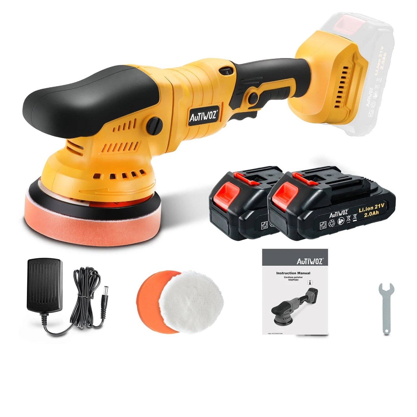 Cordless 6-Speed Orbital Polisher with Pad