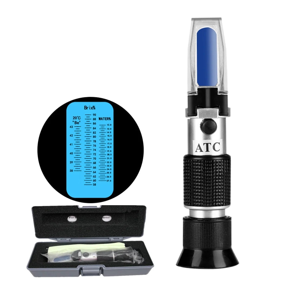 Honey Handheld Refractometer Brix 58–90% Sugar Meter