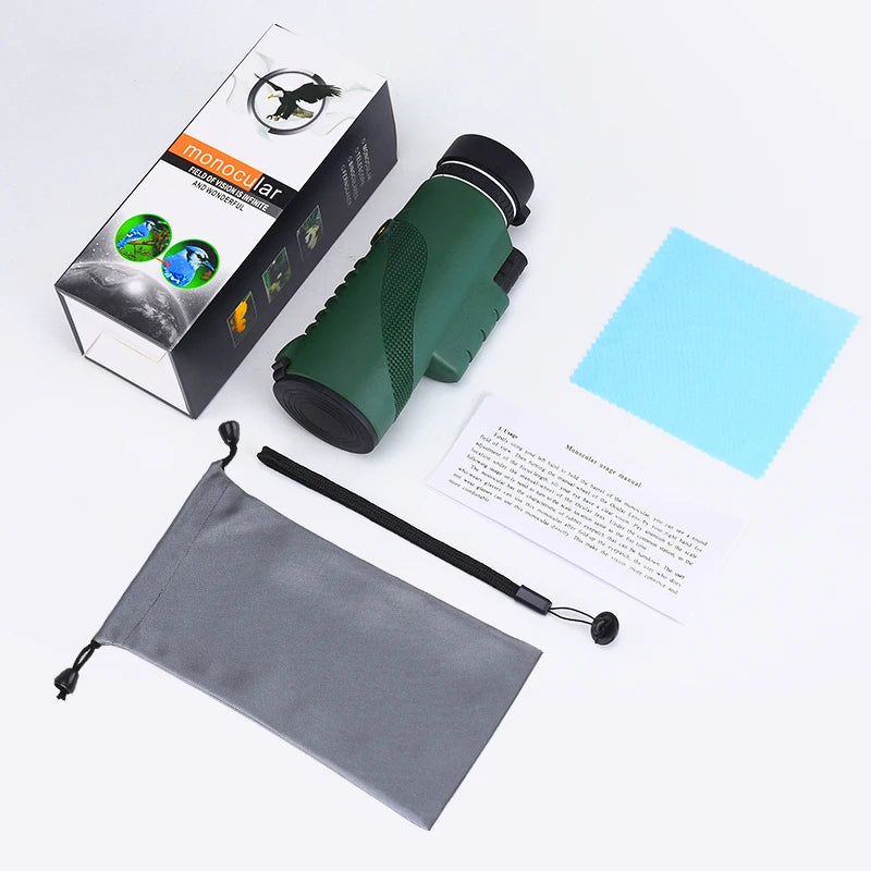 Zoom Monocular Telescope with Tripod & Phone Clip