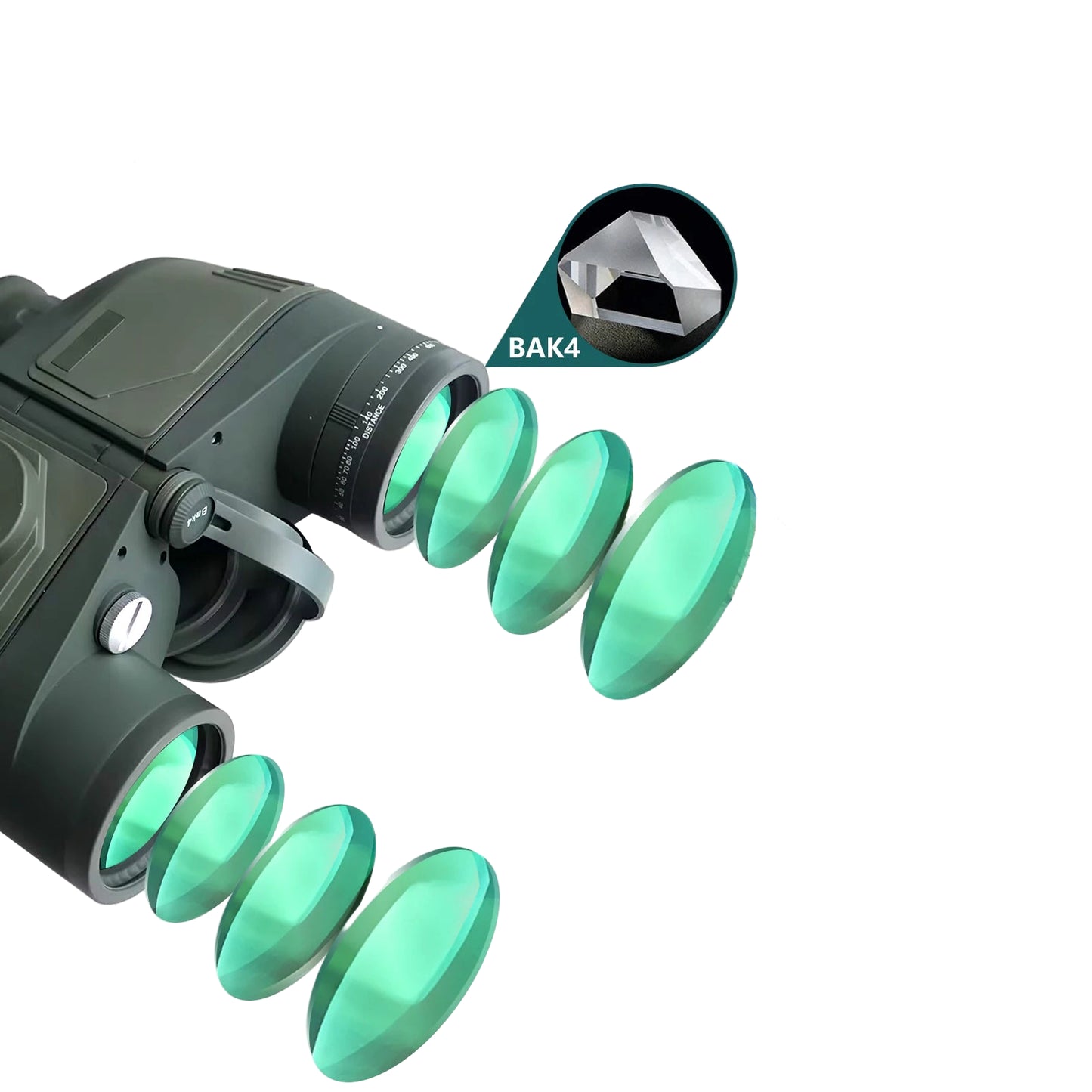 Professional Binoculars – Waterproof with Rangefinder & Compass (10x50)