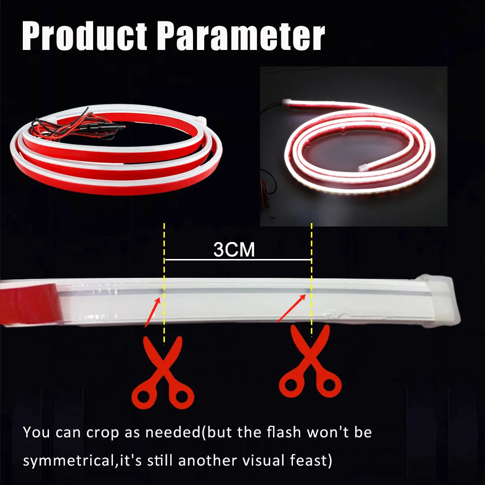 LED Car Hood Light Strip (different colours & sizes available)