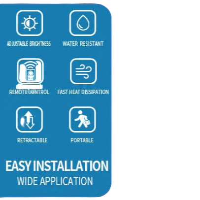 Portable LED Work Light with Tripod Stand (2 types available)