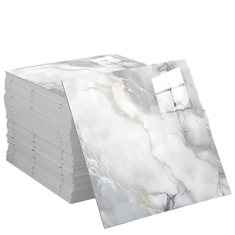 PVC Self-Adhesive Marble Waterproof Floor Tiles (available in 10 designs)