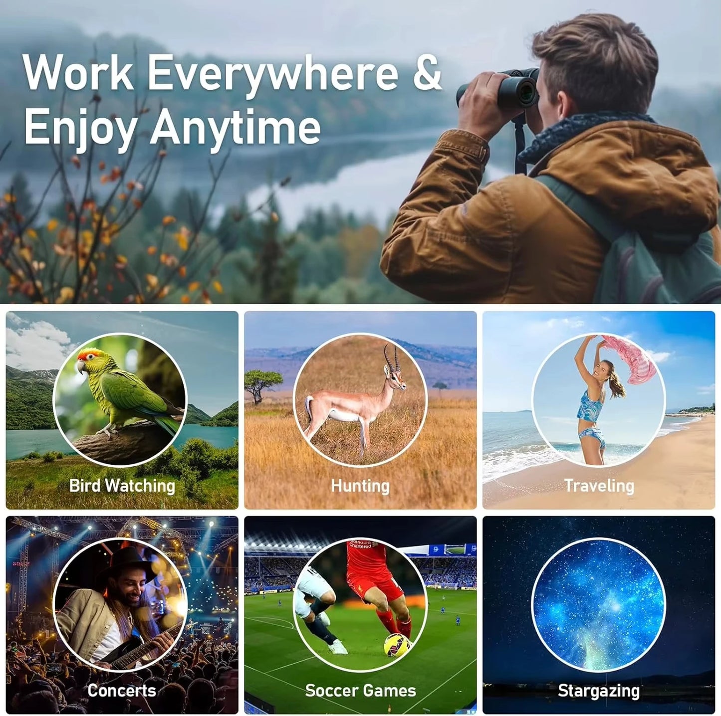 HD Binoculars With High Magnification