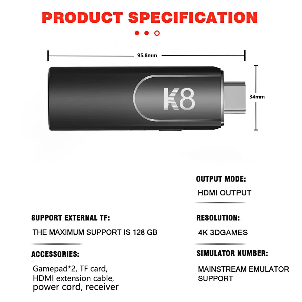Game Stick 4K HD Retro Console