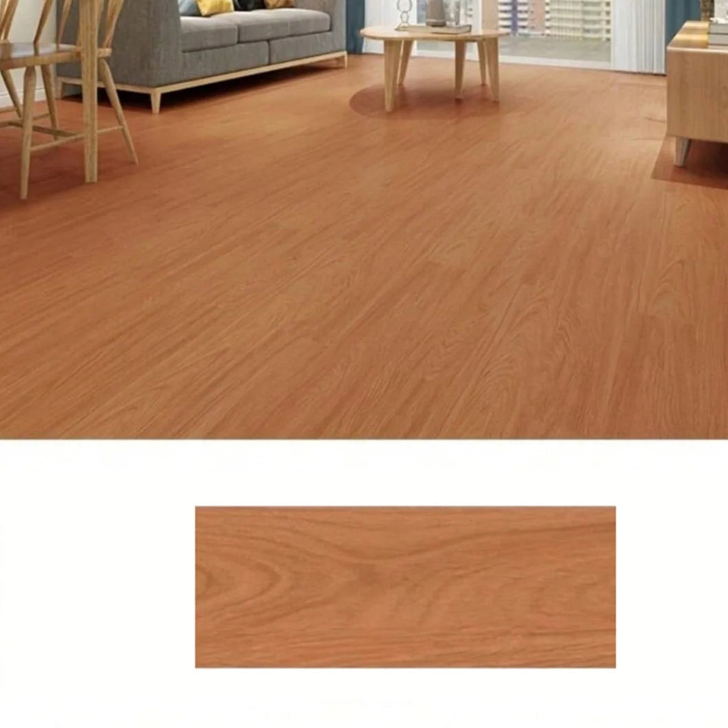 PVC Wood Grain Self-Adhesive Floor Tiles – 40x15cm (10Pcs) (available in 8 designs)