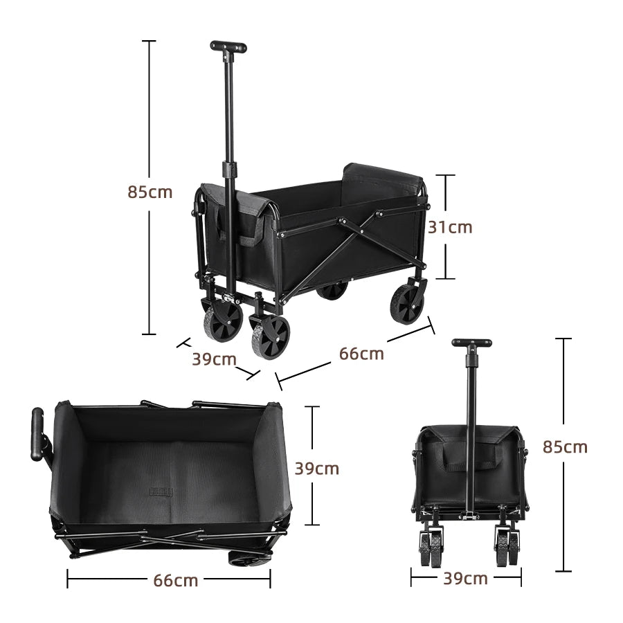 Foldable Portable Camping & Utility Cart – Heavy Duty