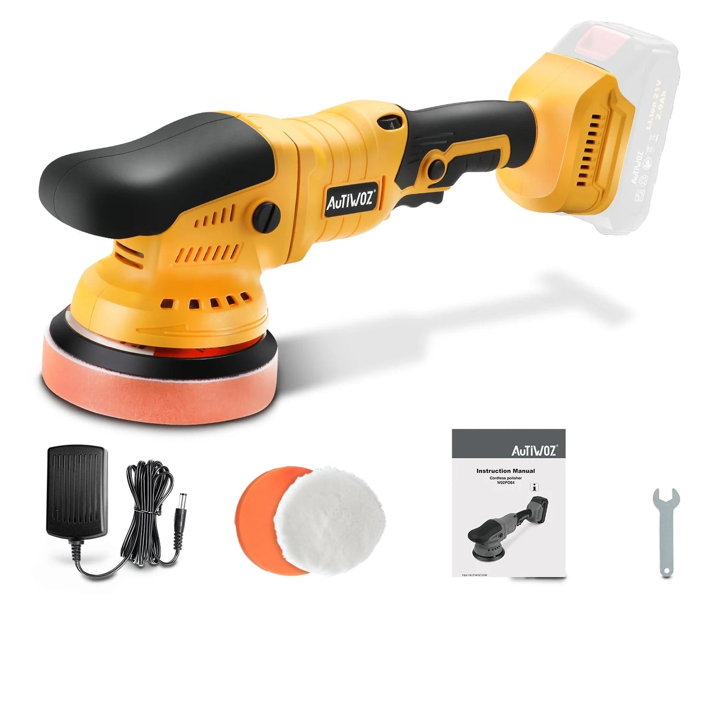 Cordless 6-Speed Orbital Polisher with Pad