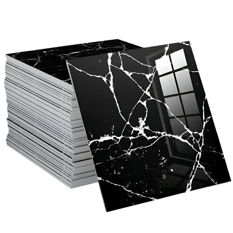 PVC Self-Adhesive Marble Waterproof Floor Tiles (available in 10 designs)