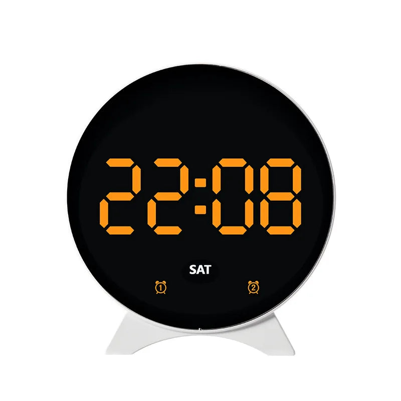 LED Digital Alarm Clock – Adjustable Brightness, Dual Alarms, Date & Temperature Display