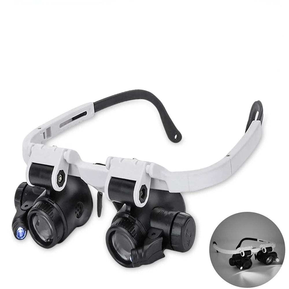 LED Magnifying Glasses – 8X/15X/23X Telescopic Watch & Jewlery Repair Loupe