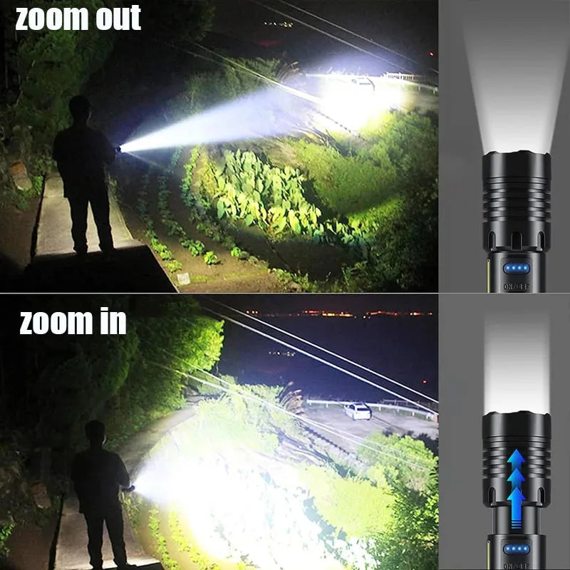 High Power Rechargeable LED Flashlight