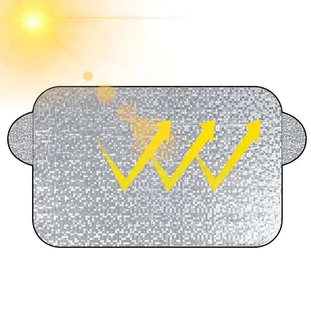 Car Windshield Snow & Ice Protector – Front/Rear Winter / Sunshade Cover
