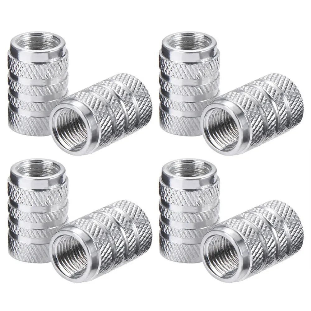 Aluminium Tire Valve Stem Caps (4Pcs) (different colours available)