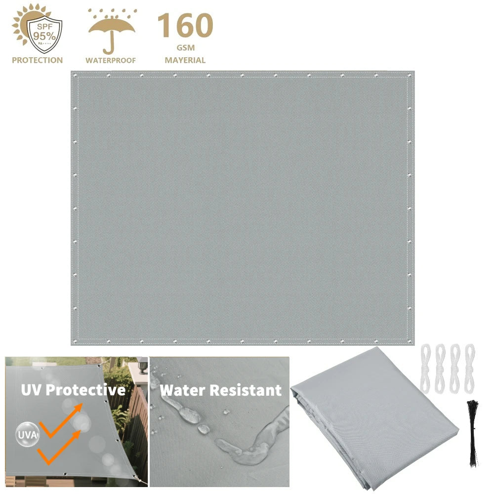 Waterproof Sunshade Sail – Square & Rectangle (4 colours available)