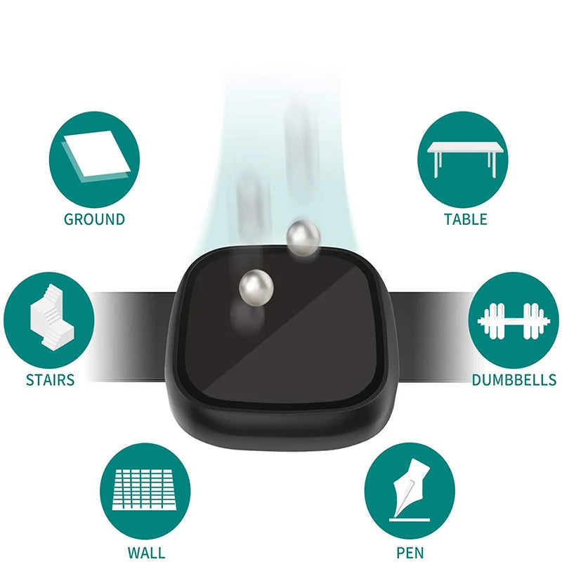 Tempered Glass Case Cover for the Fitbit Versa 3