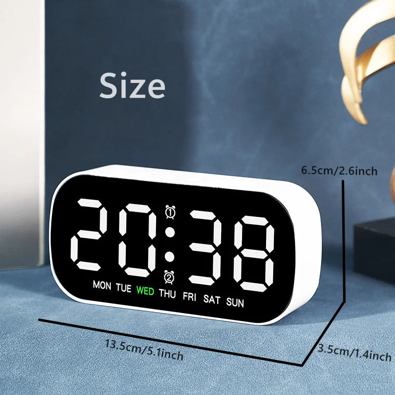 Digital Alarm Clock – USB Powered LED (different colours available)