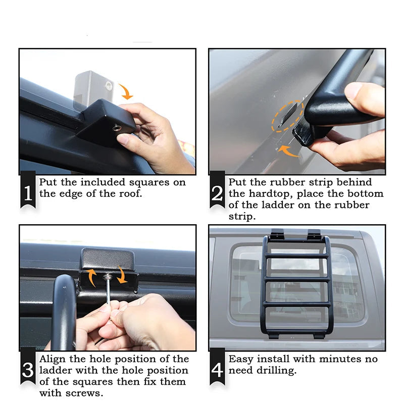 Rear Window Rack / Ladder for RV's & Campervans