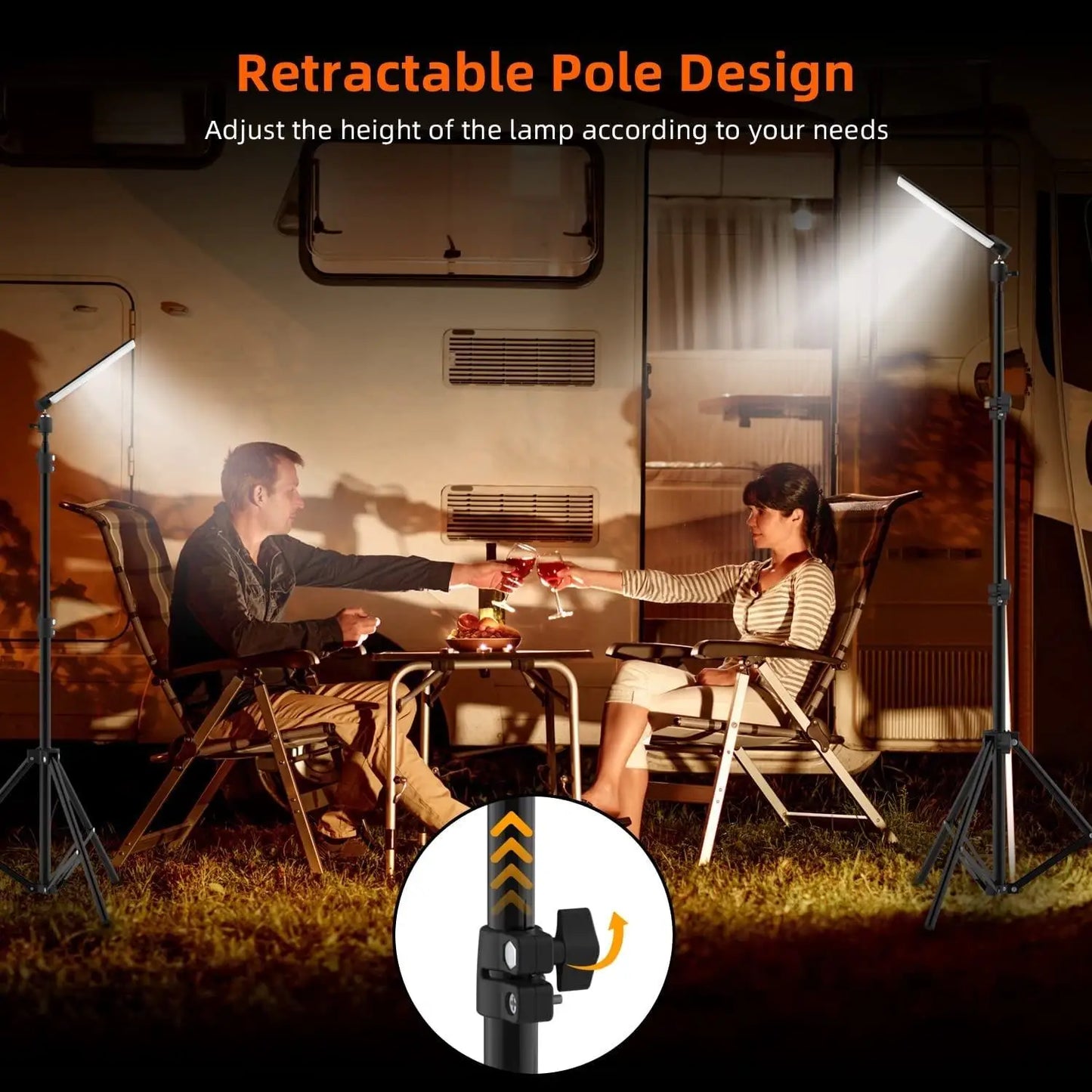 Portable LED Work Light with Tripod Stand (2 types available)