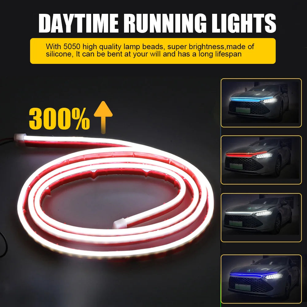 LED Car Hood Light Strip (different colours & sizes available)