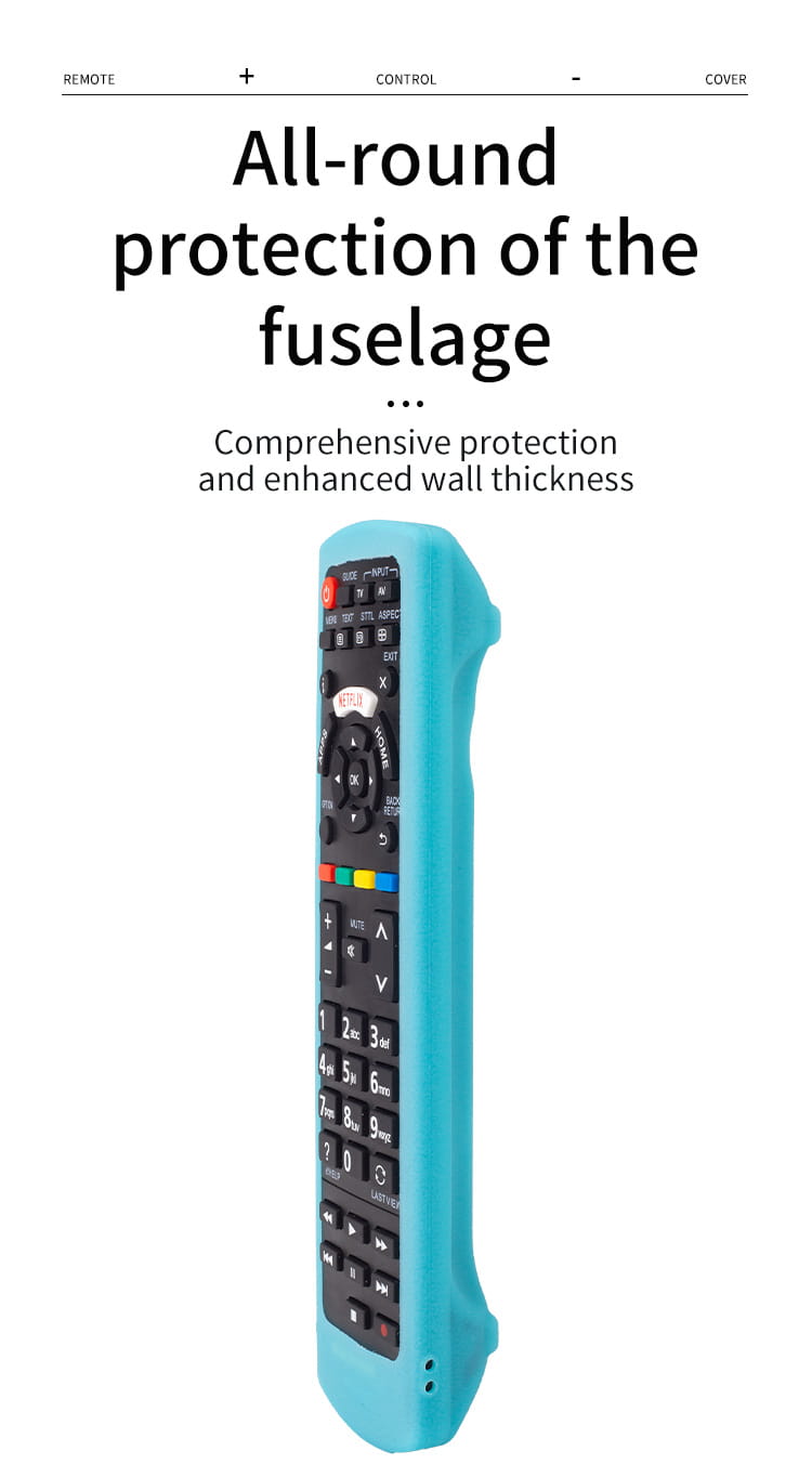 Silicone Case for Universal Remote Control Compatible with All Panasonic TVs Plasma Viera HDTV 3D LCD LED TV/DVD